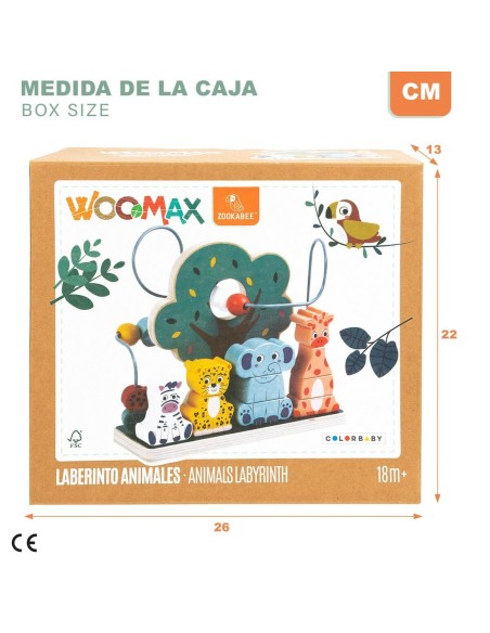 Skill Game for Babies Woomax animals 25 x 22 x 10 cm (6 Units)