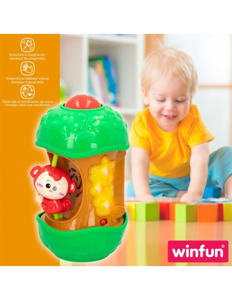 Interactive Toy for Babies Winfun Monkey 11,5 x 20,5 x 11,5 cm (6 Units)