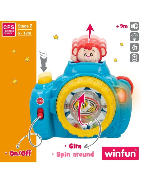 Children's camera Winfun Blue 17 x 16,5 x 8 cm (6 Units)