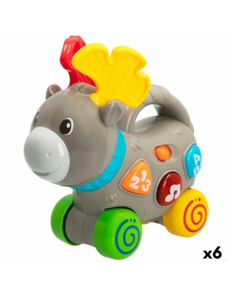 Pull-along toy Winfun Elk 17 x 17 x 7,5 cm (6 Units)