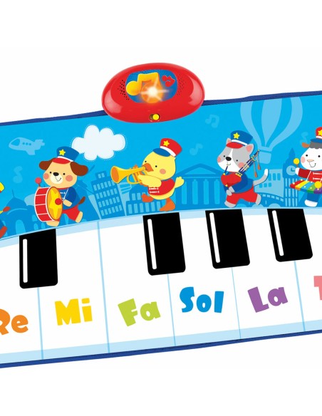 Toy piano Winfun 90 x 0,5 x 38 cm Blue animals (6 Units)