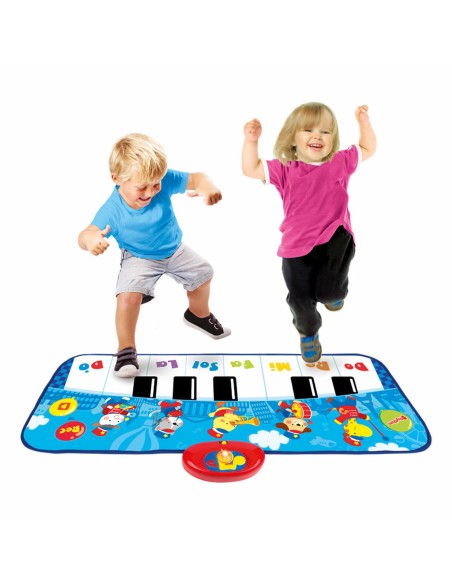 Toy piano Winfun 90 x 0,5 x 38 cm Blue animals (6 Units)