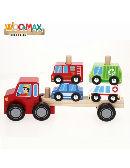 Truck Carrier and Cars 25 x 13 x 6 cm (6 Units)