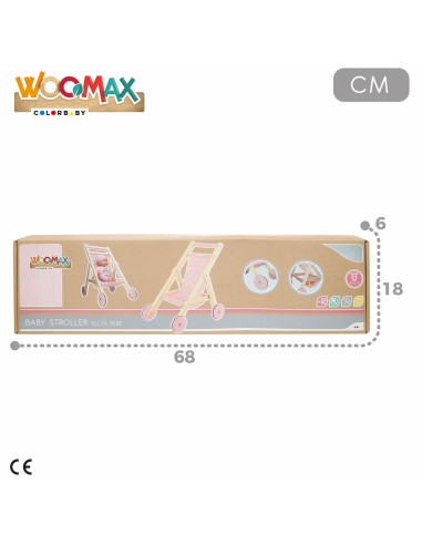 Doll Stroller 33 x 44 x 51 cm (2 Units)