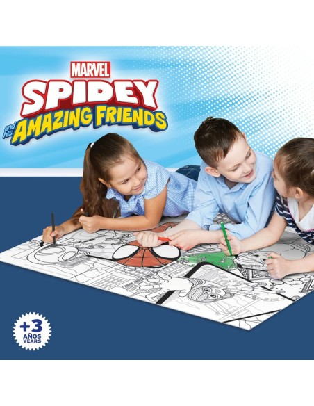 Child's Puzzle Spidey Double-sided 24 Pieces 70 x 1,5 x 50 cm (6 Units)