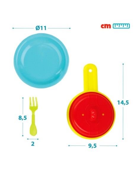 Toy Food Set Colorbaby Kitchenware and utensils 33 Pieces (12 Units)