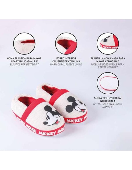 House Slippers Mickey Mouse Light grey 30-31