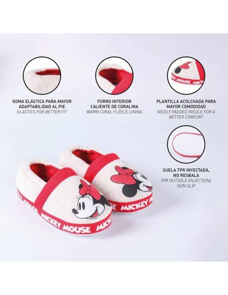 House Slippers Minnie Mouse Light grey 34-35