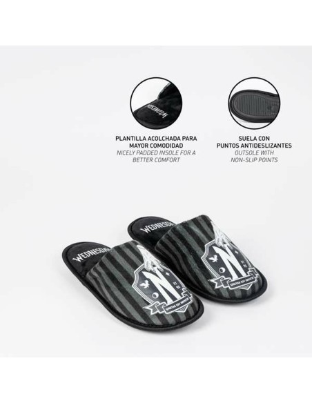 House Slippers Wednesday Black 38-39