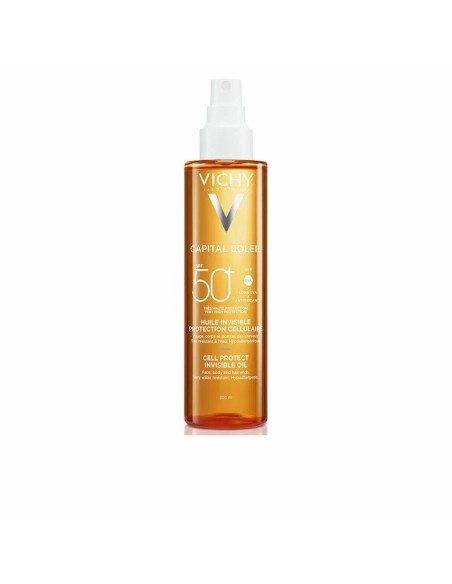 Sunscreen Oil Vichy Capital Soleil Spf 50 200 ml Invisible