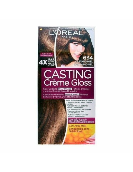Dye No Ammonia Casting Creme Gloss L'Oreal Make Up Casting Creme Gloss Nº 634 180 ml