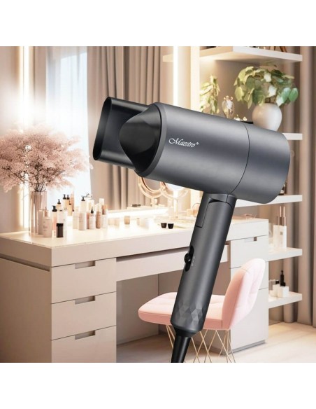 Hairdryer Feel Maestro MR-209 Black Graphite 1600 W