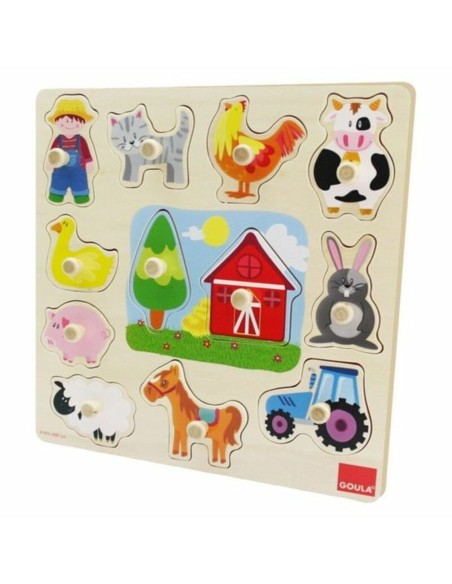Child's Wooden Puzzle Goula 53025 (12 pcs)