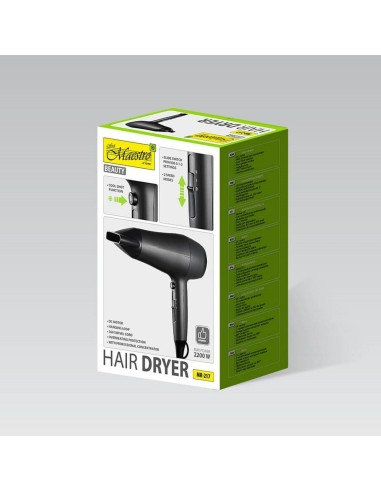 Hairdryer Feel Maestro MR-217 Black Graphite 2200 W