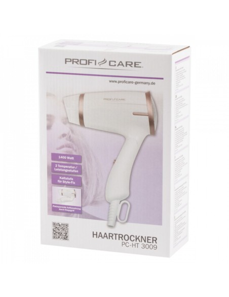 Hairdryer ProfiCare PC-HT 3009 White Champagne Printed 1400 W