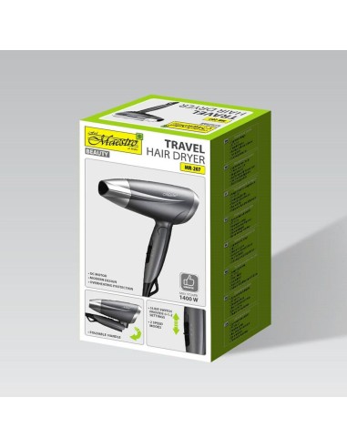 Hairdryer Feel Maestro MR-207 Graphite Silver 1400 W