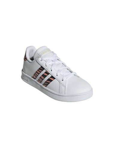 Sports Shoes for Kids Adidas Grand Court Print White