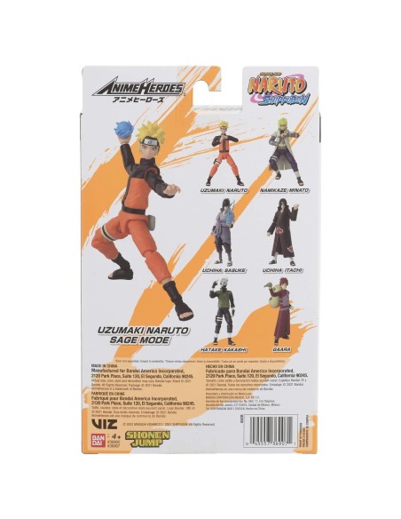 Jointed Figure Naruto Anime Heroes - Uzumaki Naruto Sage Mode 17 cm