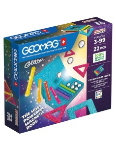 Playset Geomag Glitter (22 Pieces)