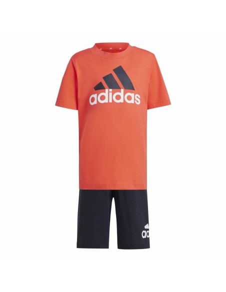 Children's Sports Outfit Adidas Essentials Black Orange