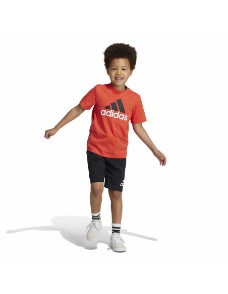 Children's Sports Outfit Adidas Essentials Black Orange