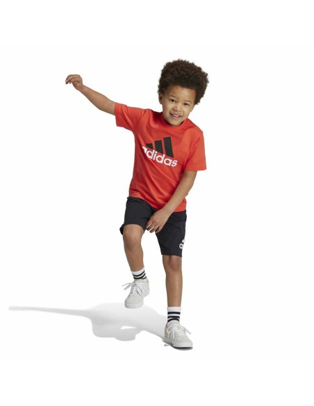 Children's Sports Outfit Adidas Essentials Black Orange
