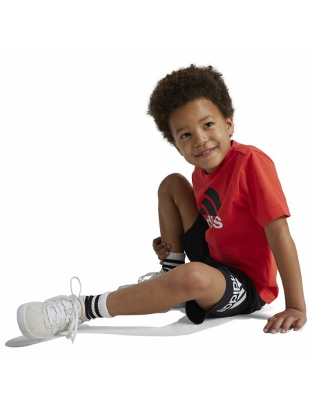 Children's Sports Outfit Adidas Essentials Black Orange
