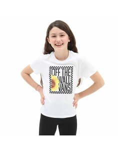 Child's Short Sleeve T-Shirt Vans Sunlit Crew White