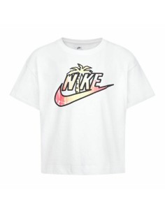 Child's Short Sleeve T-Shirt Nike Knit White