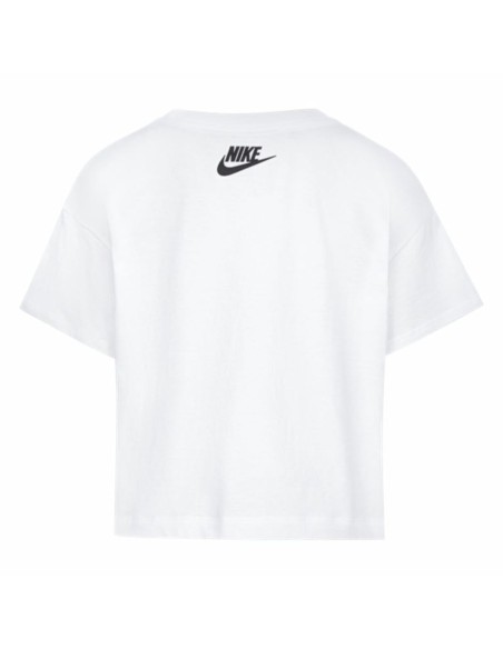 Child's Short Sleeve T-Shirt Nike Knit White