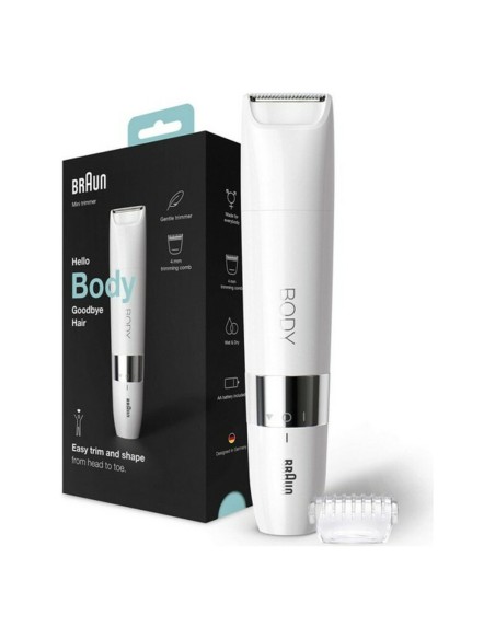 Electric Hair Remover Braun BS1000 White Unisex Soft