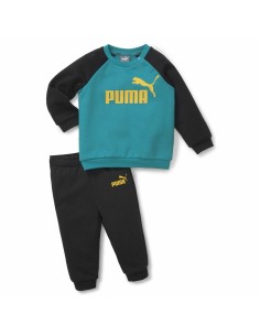 Baby's Tracksuit Puma Minicat Essentials Black Blue