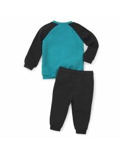 Baby's Tracksuit Puma Minicat Essentials Black Blue 2
