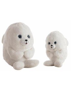 Fluffy toy Seal White 30 cm