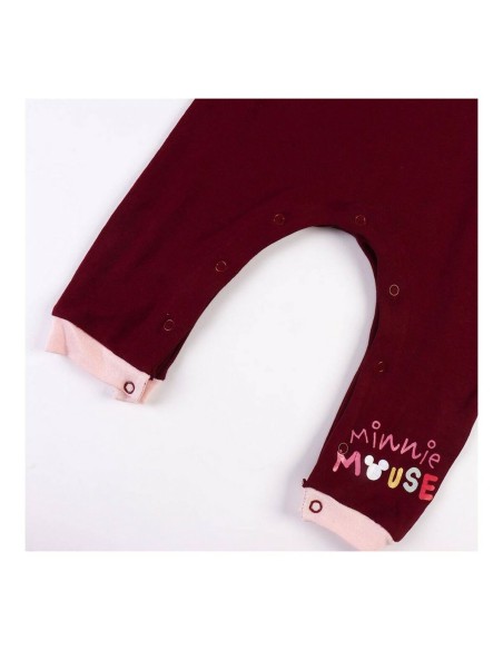 Baby's Long-sleeved Romper Suit Minnie Mouse Maroon