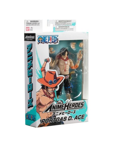 Action Figure One Piece Bandai Anime Heroes: Portgas D. Ace 17 cm