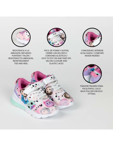 LED Trainers Gabby's Dollhouse Pink