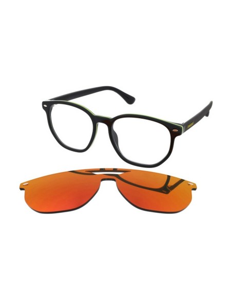 Men' Spectacle frame Havaianas UBATUBA-CS-807-UZ Black Red Ø 51 mm