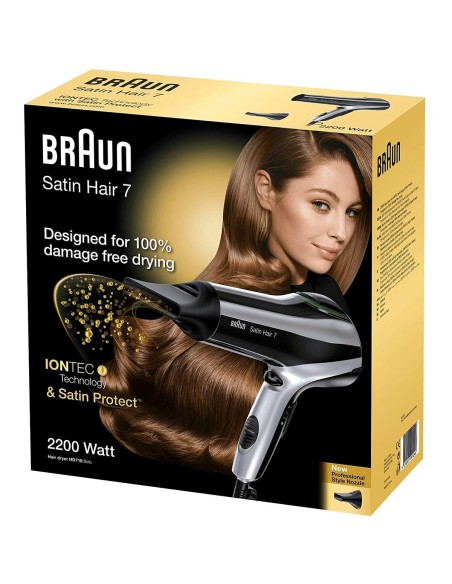Hairdryer Braun Satin Hair 7 HD710 Black 2200 W Ionic