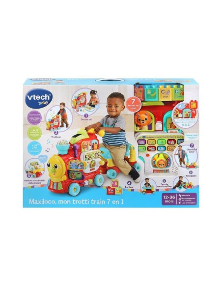Tricycle Vtech Baby Maxiloco Mon Trotti Treno 7 In 1 (FR)