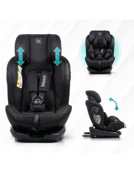 Car Chair Babyauto GYRO BLACK LINE EMBOSSED Black 0 (de 0 a 10 kilos) I (9 - 18 kg) II (15-25 kg) III (22 - 36 kg) Children's EC