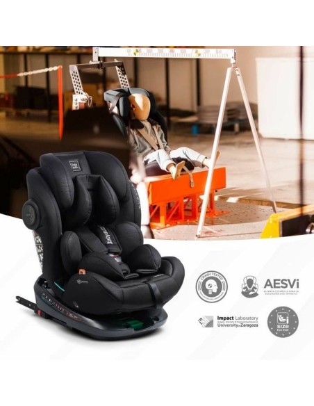 Car Chair Babyauto GYRO BLACK LINE EMBOSSED Black 0 (de 0 a 10 kilos) I (9 - 18 kg) II (15-25 kg) III (22 - 36 kg) Children's EC