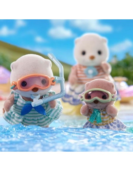 Jointed Figure Sylvanian Families Las hermanas nutrias marinas animals
