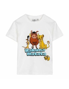 Child's Short Sleeve T-Shirt The Lion King White