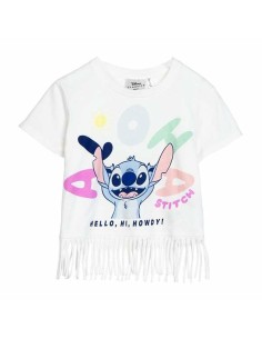 Child's Short Sleeve T-Shirt Stitch White