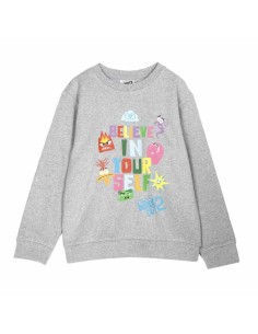 Unisex Sweatshirt without Hood Inside Out Grey