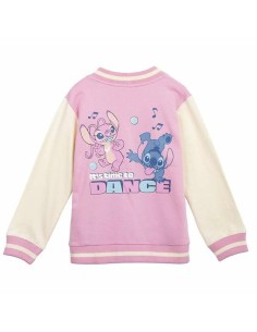 Unisex Sweatshirt without Hood Stitch Pink 2