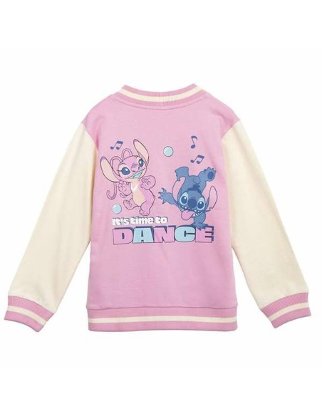 Unisex Sweatshirt without Hood Stitch Pink