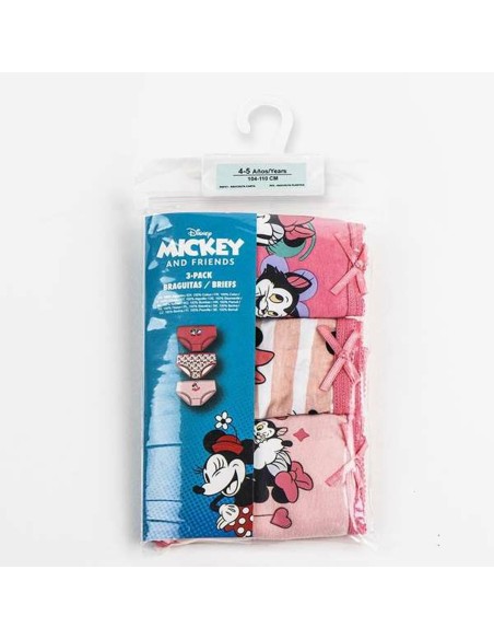 Pack of Girls Knickers Minnie Mouse Multicolour