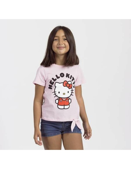 Child's Short Sleeve T-Shirt Hello Kitty Light Pink